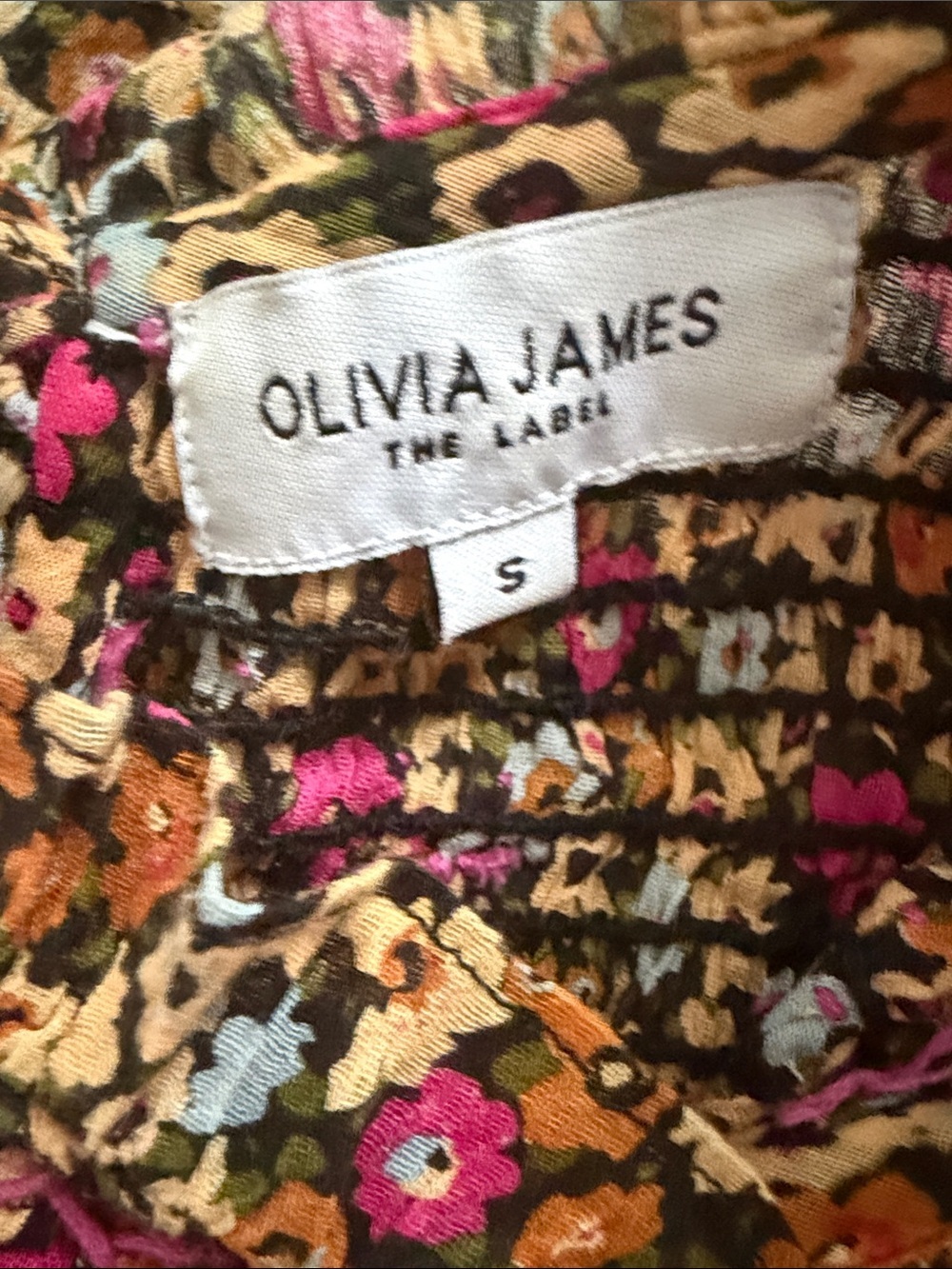 Olivia James The Label Lila Maxi Dress Cottage Floral Core Ruffles Size S - Picture 3 of 8